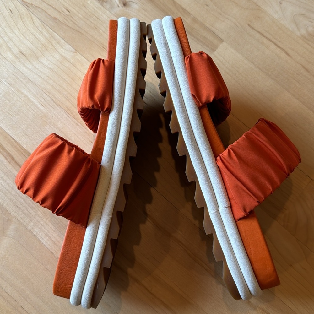 Orange Sorel Roaming Sandals, Size 7 - Picture 3 of 9